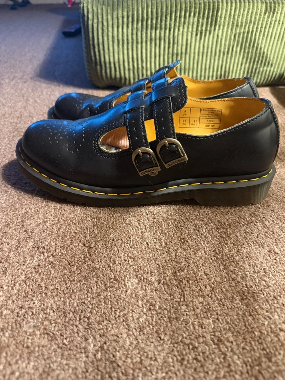8065 Black leather Mary Jane’s Dr. Martens